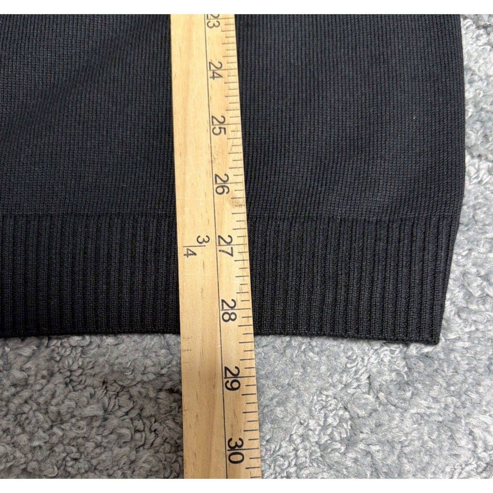 Lavane New York Mens Mock Neck Pullover Sweater XL Black Classic Designer