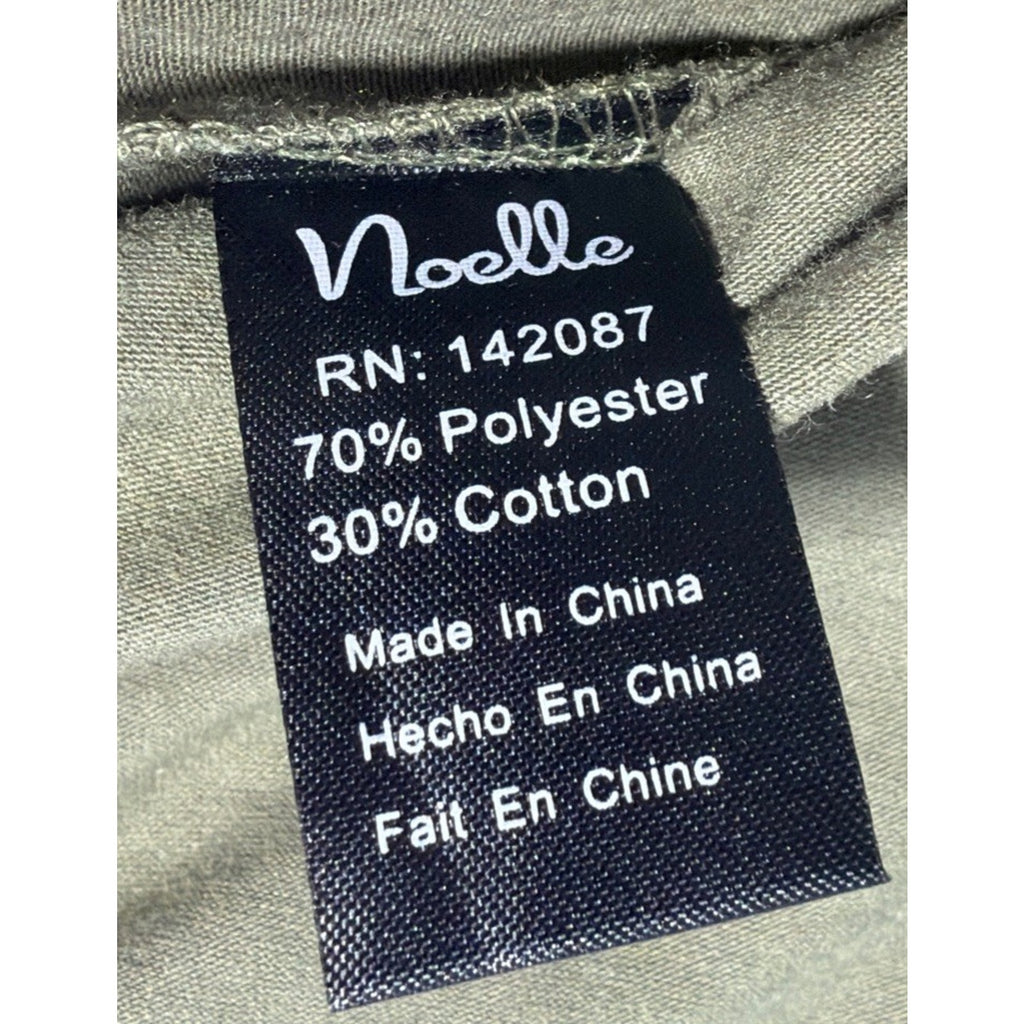 NOELLE Womens Size XXL Moss Green Soft Stretch Knit Scoop Neck Tunic Top New
