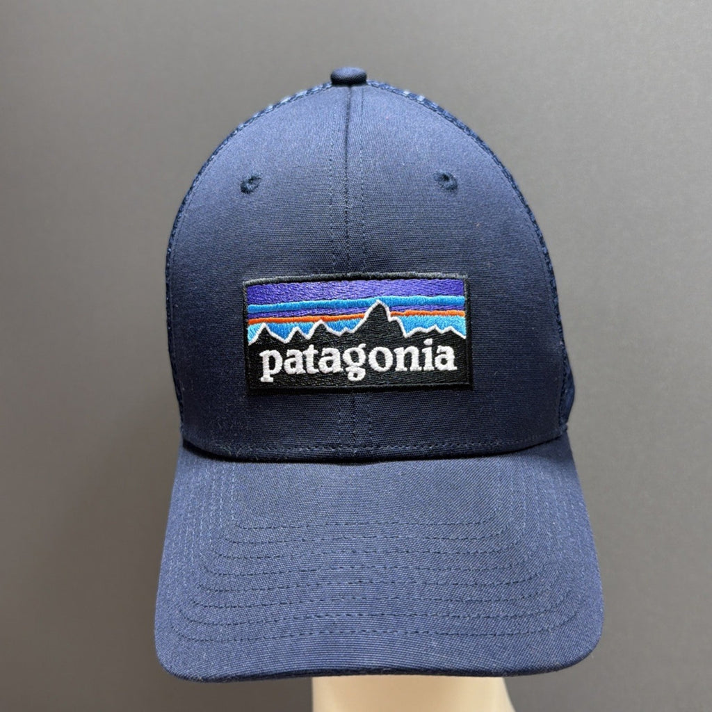 Patagonia P-6 Logo LoPro Trucker Hat Navy Blue