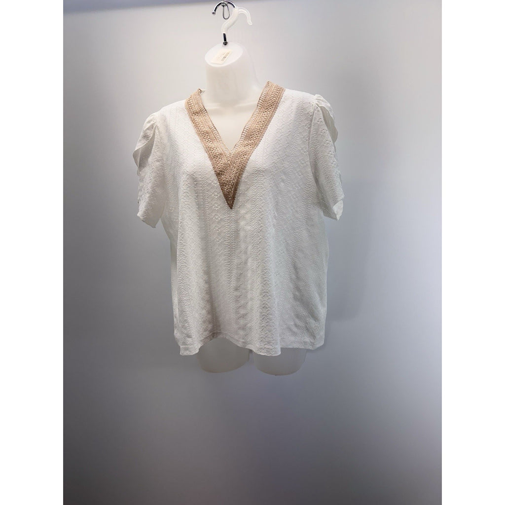 Women's Casual Summer Stitching Bubble ShortSleeve TShirts