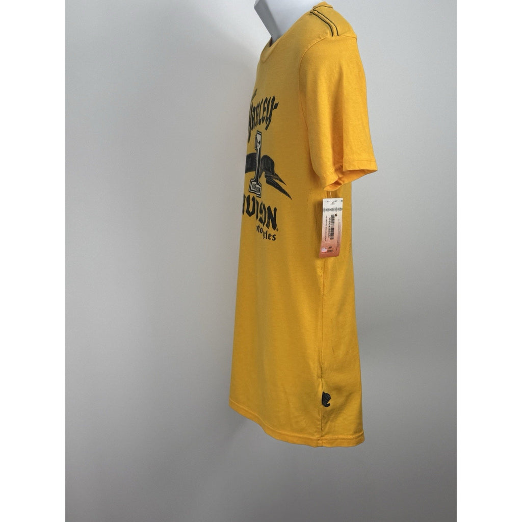 Harley Davidson Yellow T-Shirt Mens Size Small Sturgis South Dakota NWT Willie-G