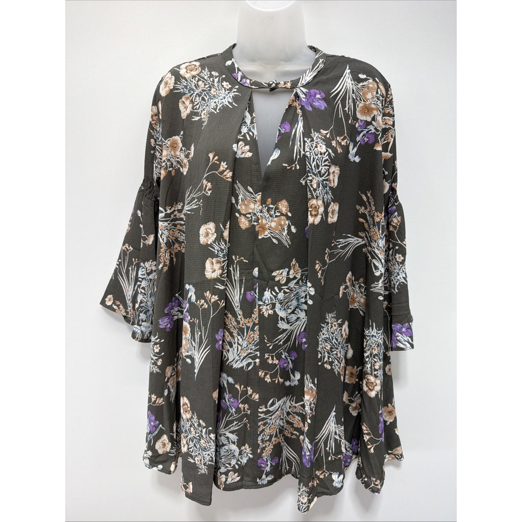 Umgee Dress Womens Small Tent Oversized Shift Boho Floral