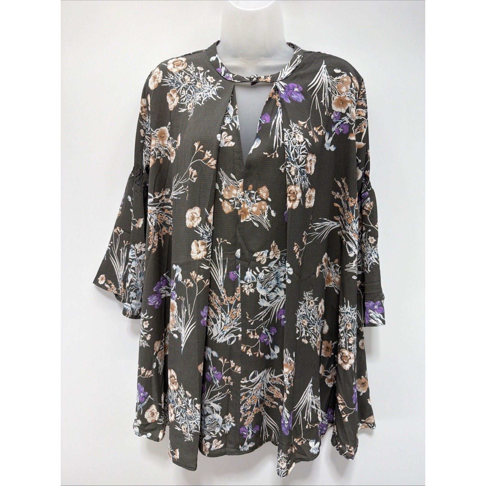 Umgee Dress Womens Small Tent Oversized Shift Boho Floral