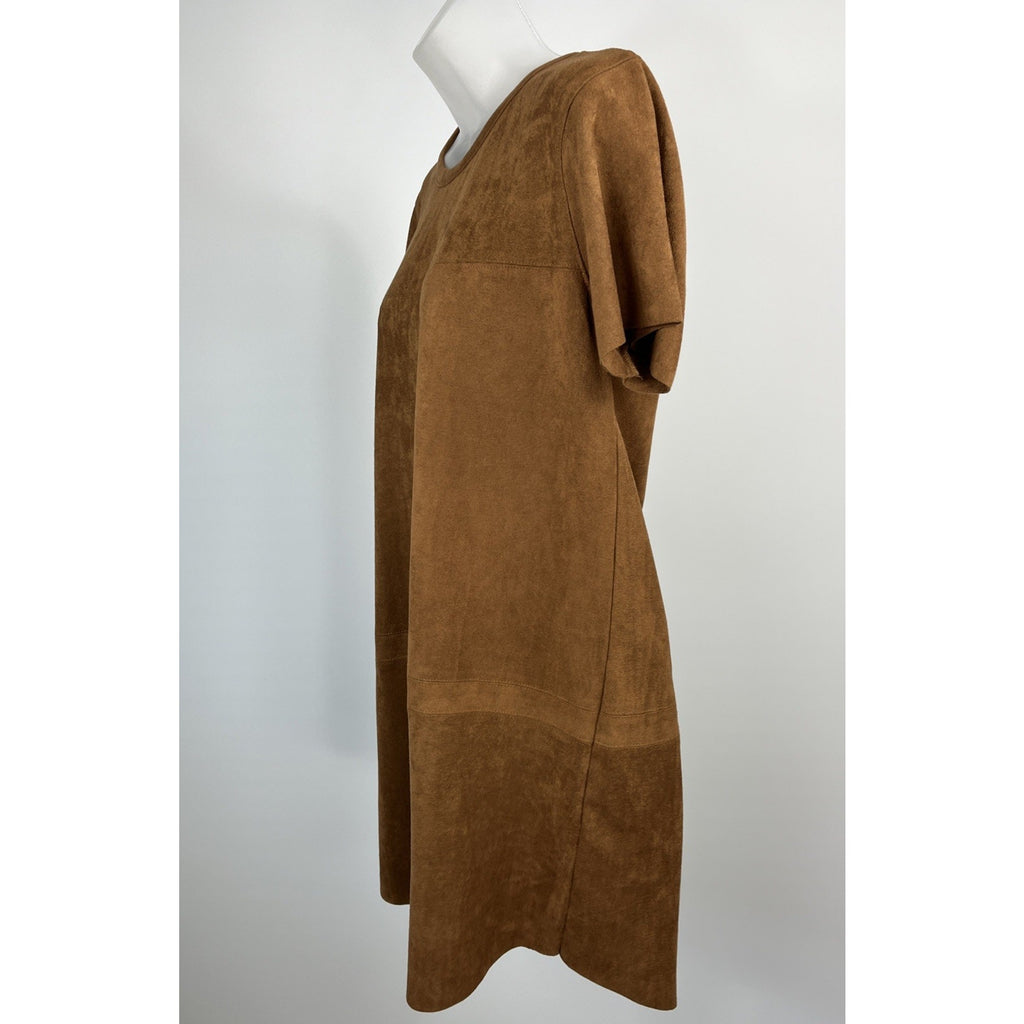 Olivaceous South Moon Under Brown Microfiber Mini Dress Womens Medium Faux Suede