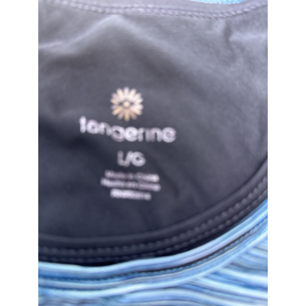 Tangerine Double Layer Teal Black Active Tank Women’s Size Large