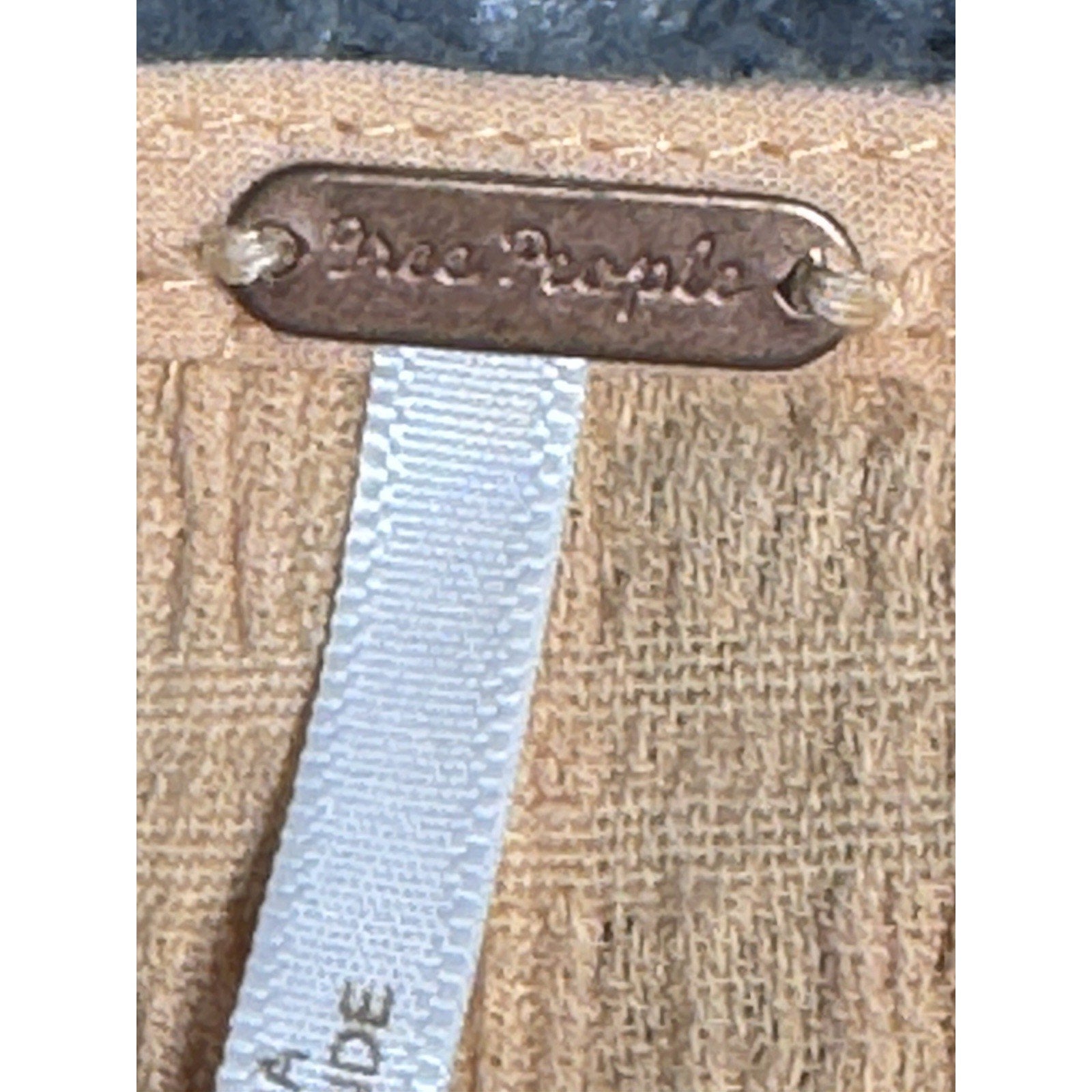 FREE PEOPLE Kokomo Peach Midi Tank Dress Ruched Side Slit Cotton Blend Size Med