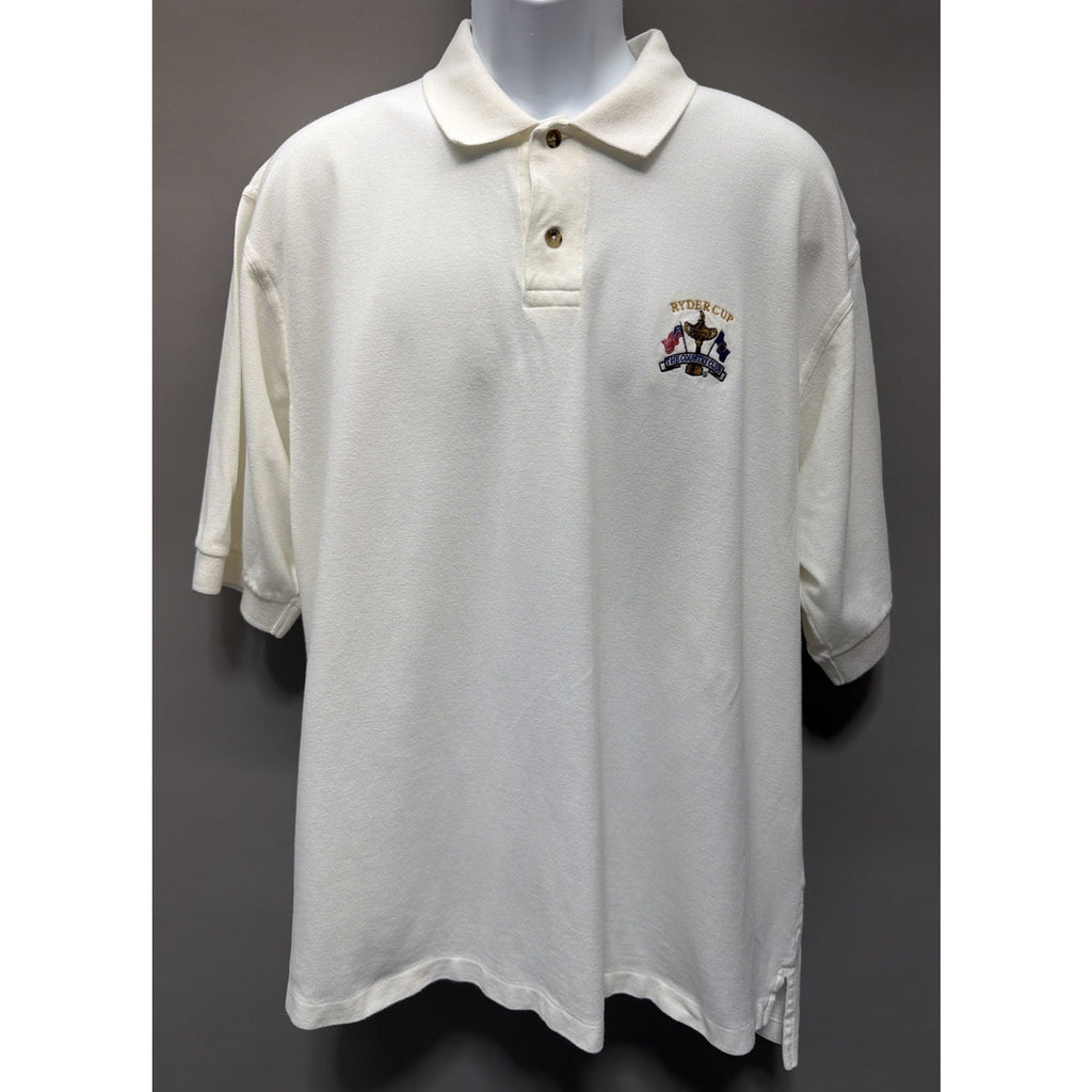 NIKE Ryder Cup The Country Club / Mens Pique Golf Polo Shirt Size L