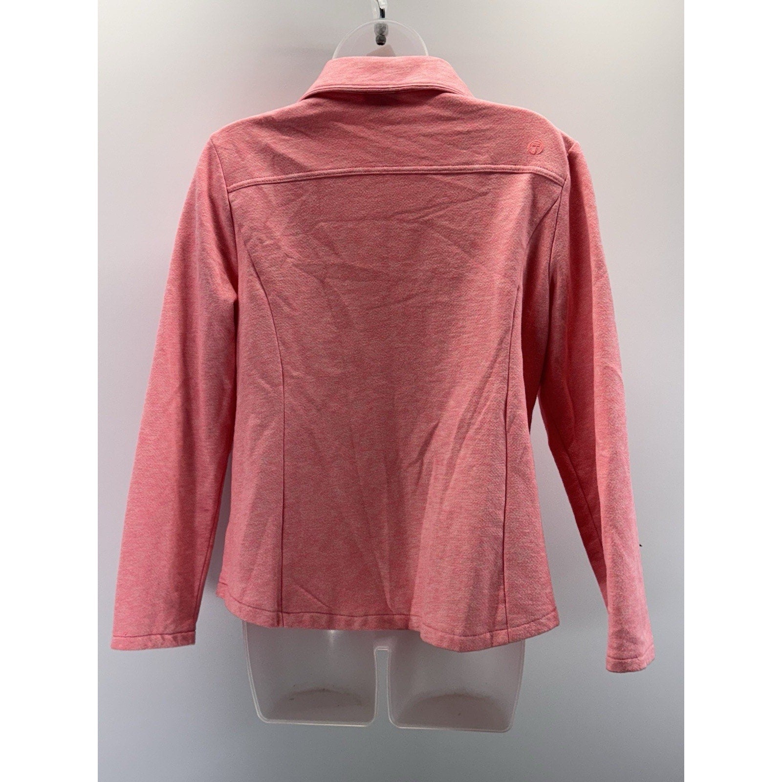 Talbots Jacket Cozy Brushed Terrain Pink Heathered Full Zip Athletic Women’s LP