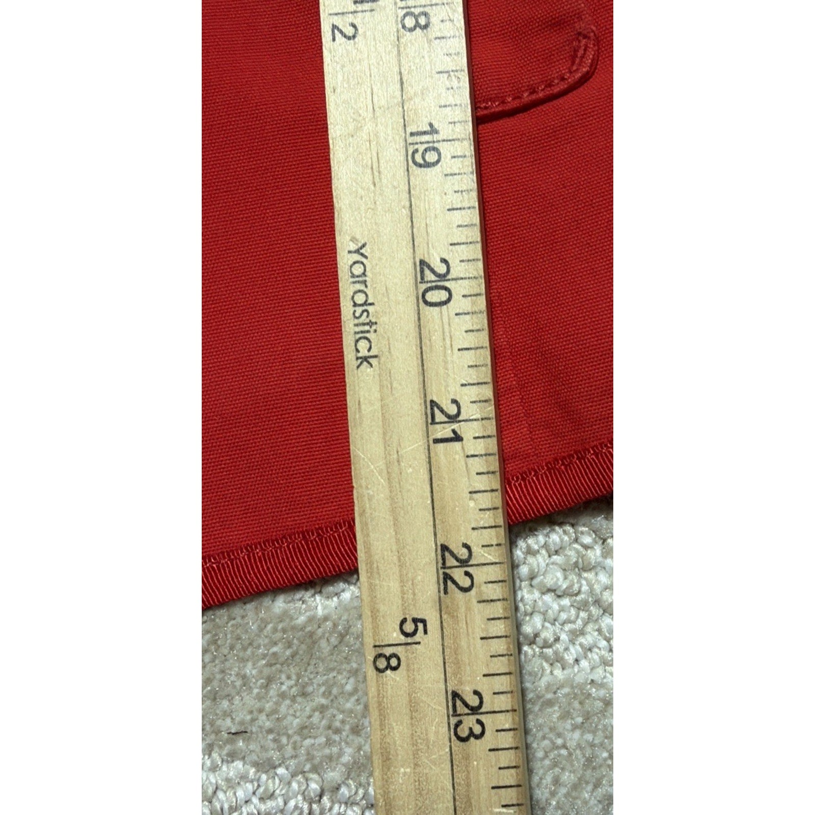 LOFT Double Breasted Red Short Trench Jacket Peacoat Size Small
