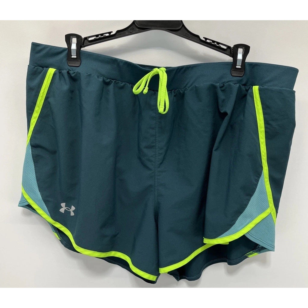 Under Armour Women's Fly By 2.0 running shorts XL Green