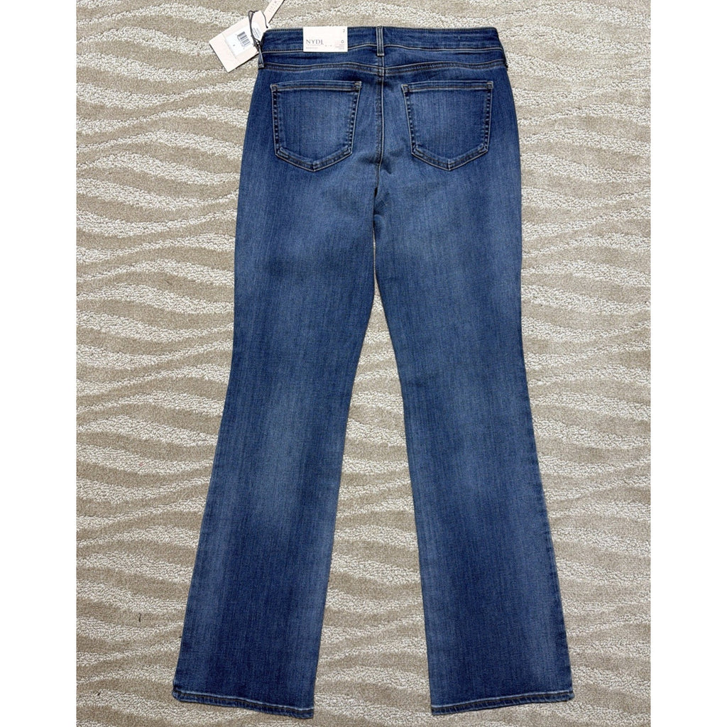 NYDJ Barbara Bootcut Womens Jeans Womens Sz 2 Mid Rise Lift Tuck Blue NWT 28x31
