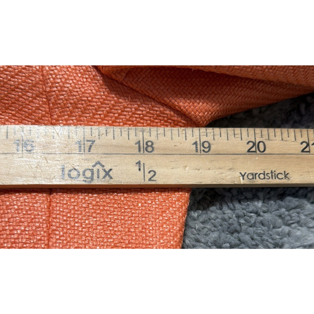Per Se By Carlisle Orange Boucle Tweed Fringe Cropped Blazer Jacket Women’s 4