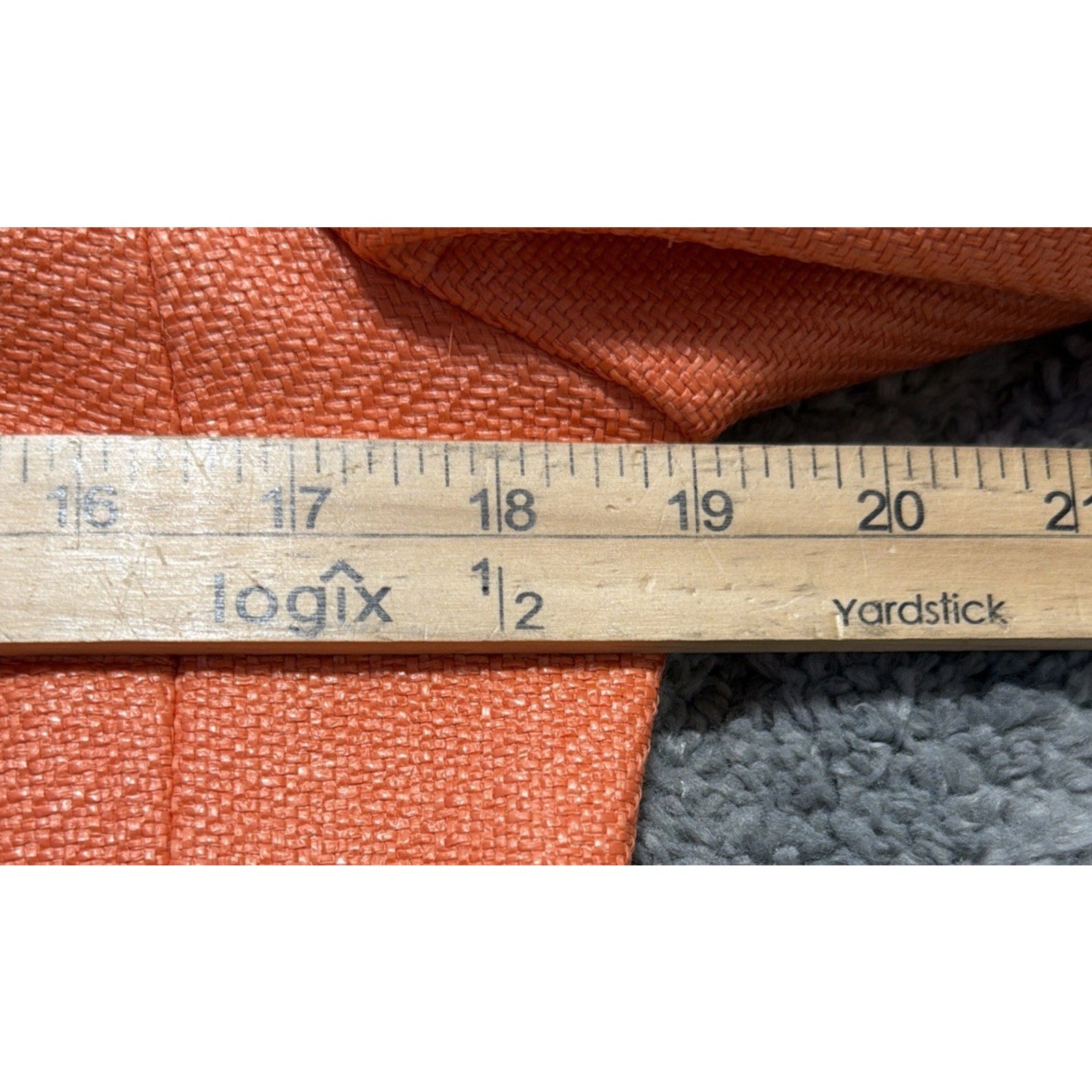 Per Se By Carlisle Orange Boucle Tweed Fringe Cropped Blazer Jacket Women’s 4