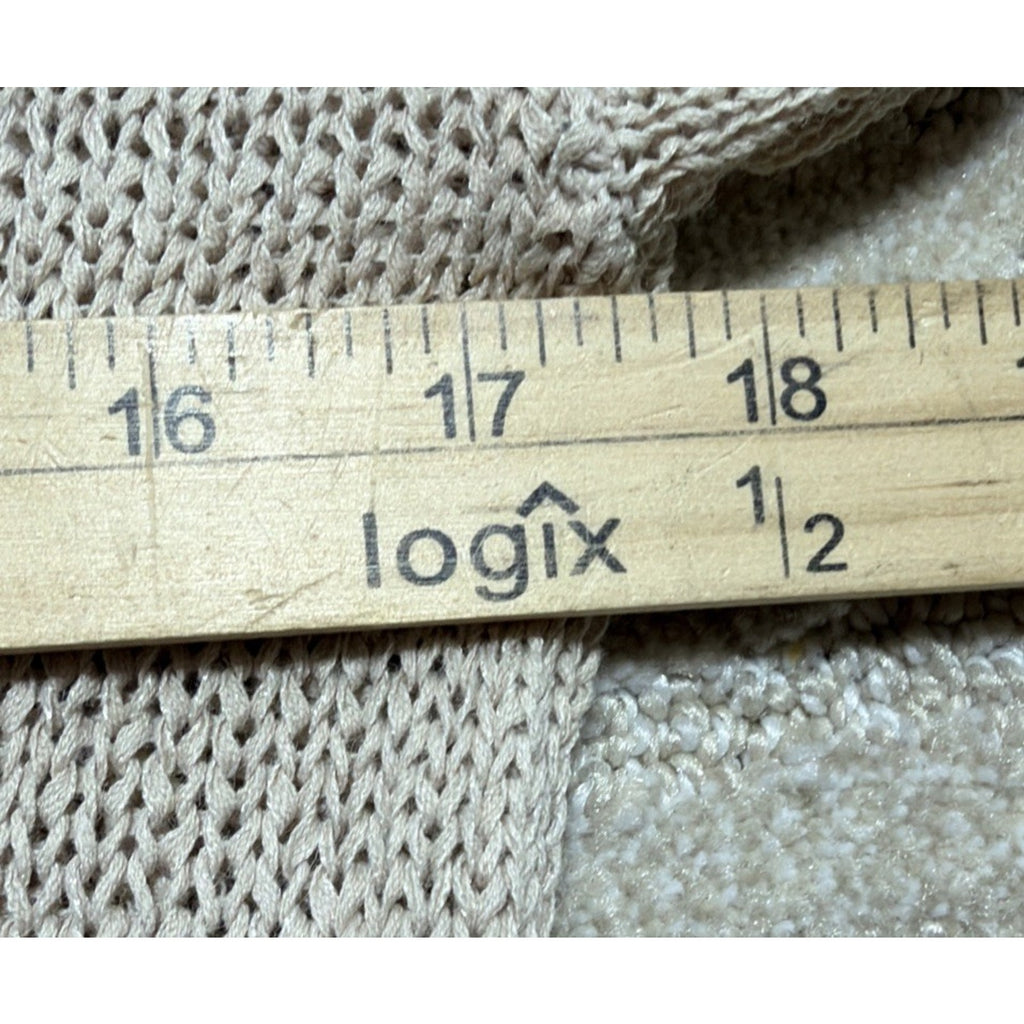 Loft Ann Taylor Sweater Women XSP Long Sleeve tan beige pullover Lightweight