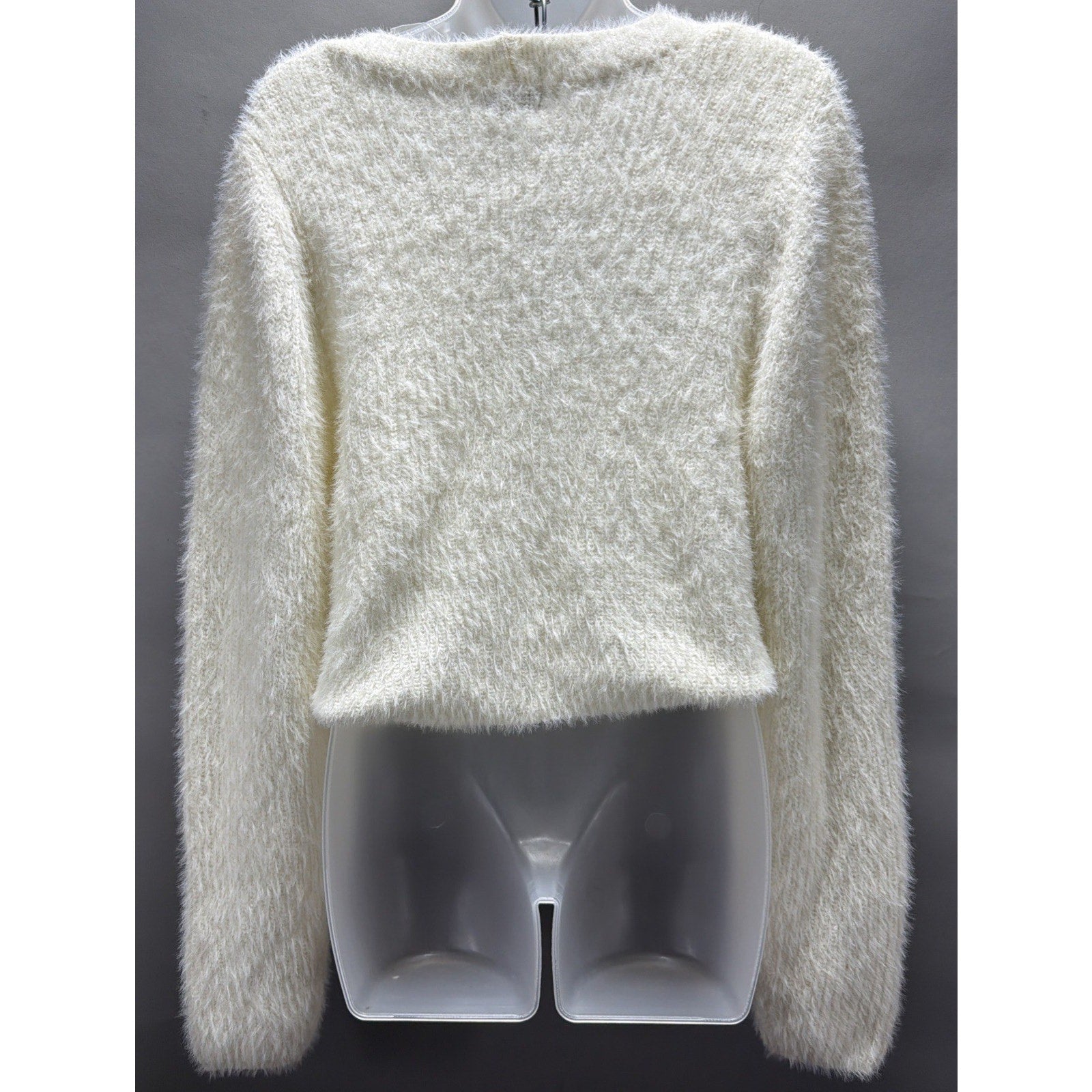 Rue 21 Faux Fur Super Soft Sweater Cardigan Fluffy Jumper Coat Knitwear NWT Sz M