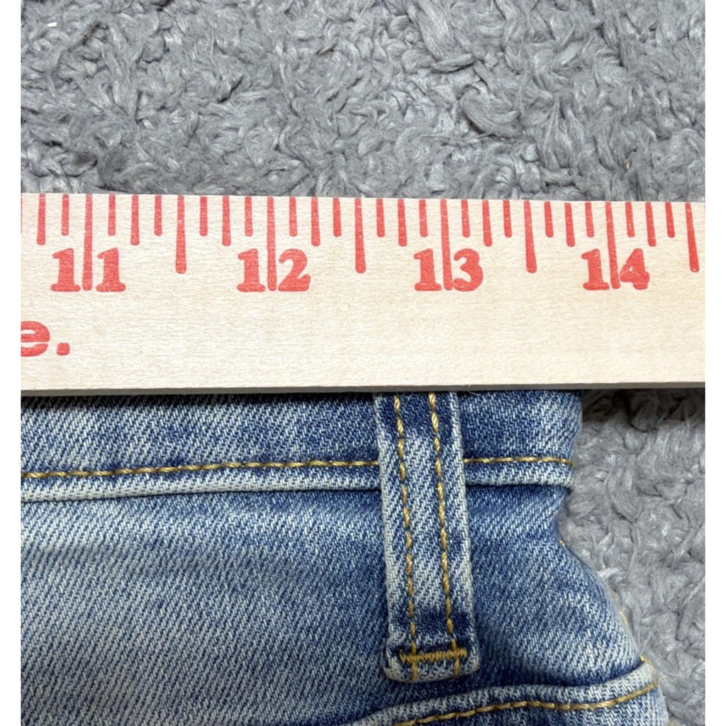 Cat & Jack Kids 12 Adjustable Waist blue denim Straight fit jeans NWT