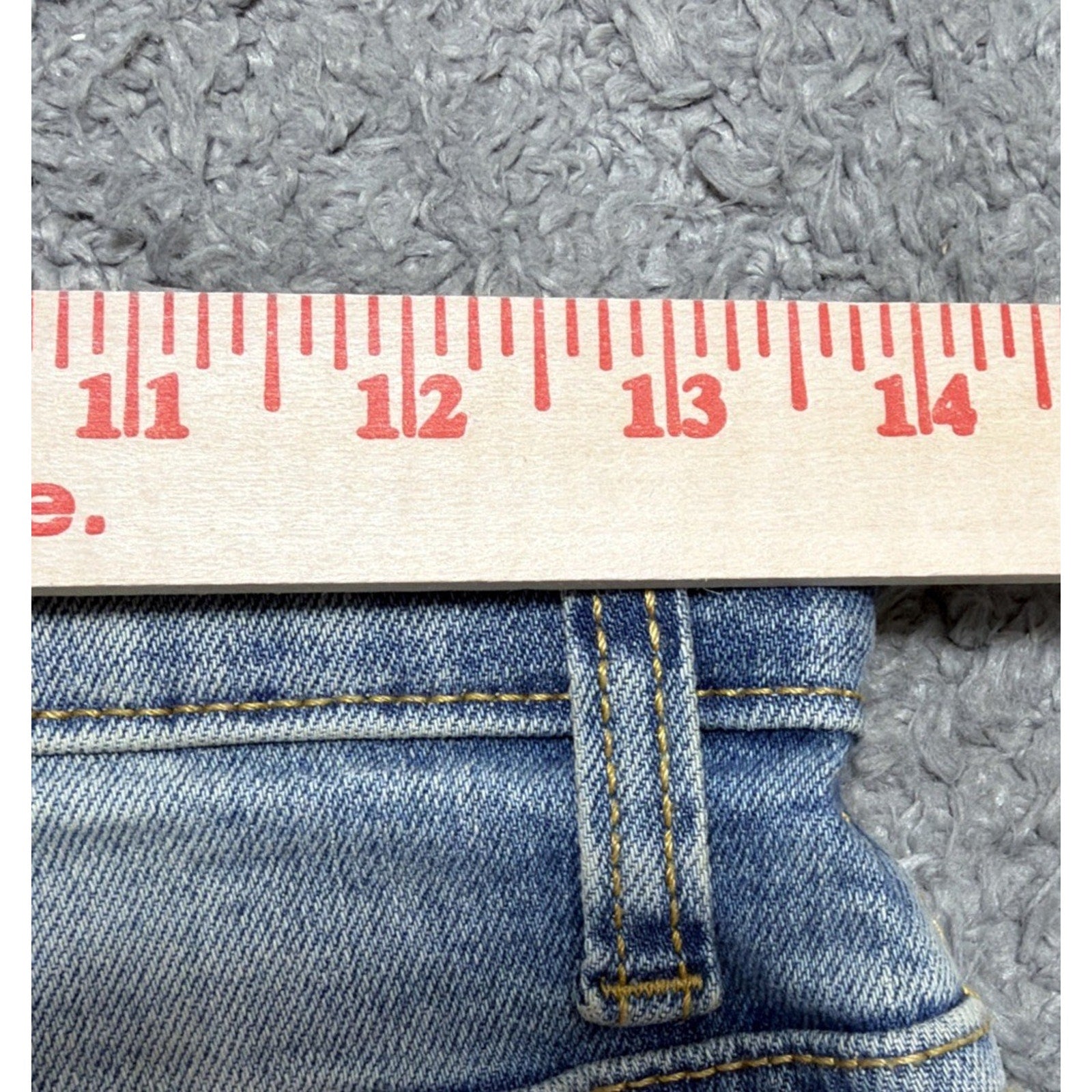 Cat & Jack Kids 12 Adjustable Waist blue denim Straight fit jeans NWT