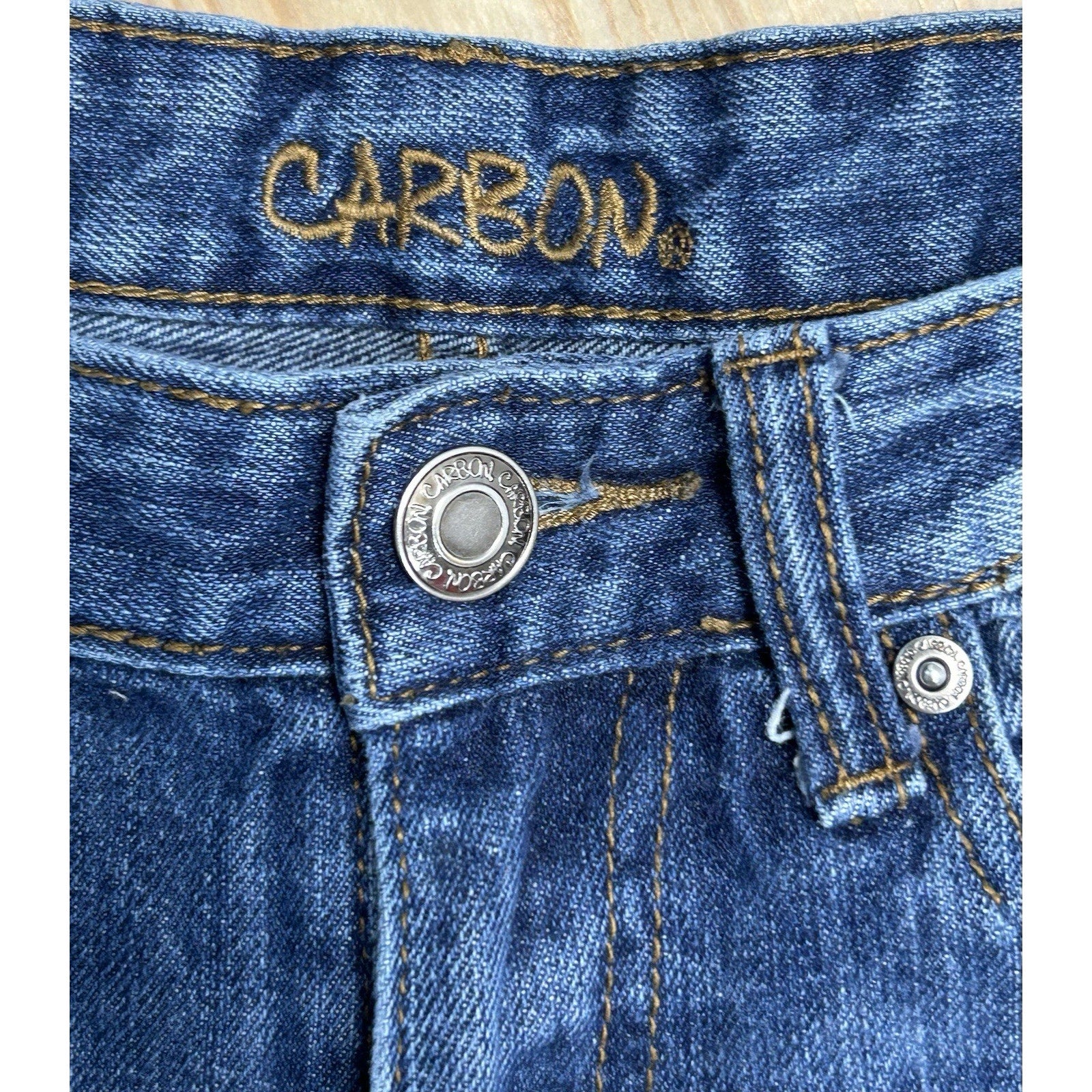 Carbon Boot Cut Jeans Men's 28x32 Blue Denim Streetwear.