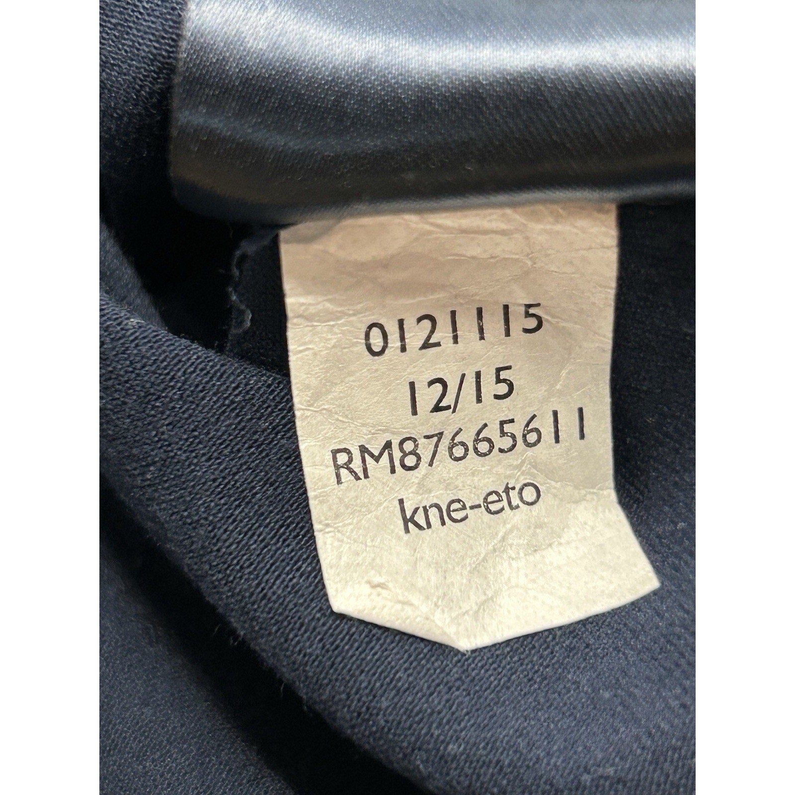 Tommy Hilfiger Dark Navy Blue Knee Length Tie Waist Dress Women's Size Large.