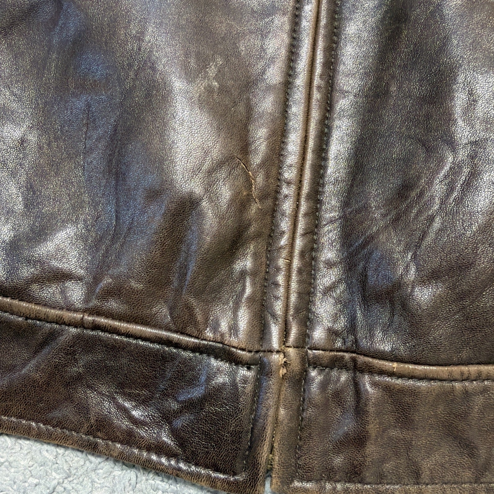 Pelle Studio Jacket Men's Extra Large Brown 100% Leather Bikercore Outdoor Rock