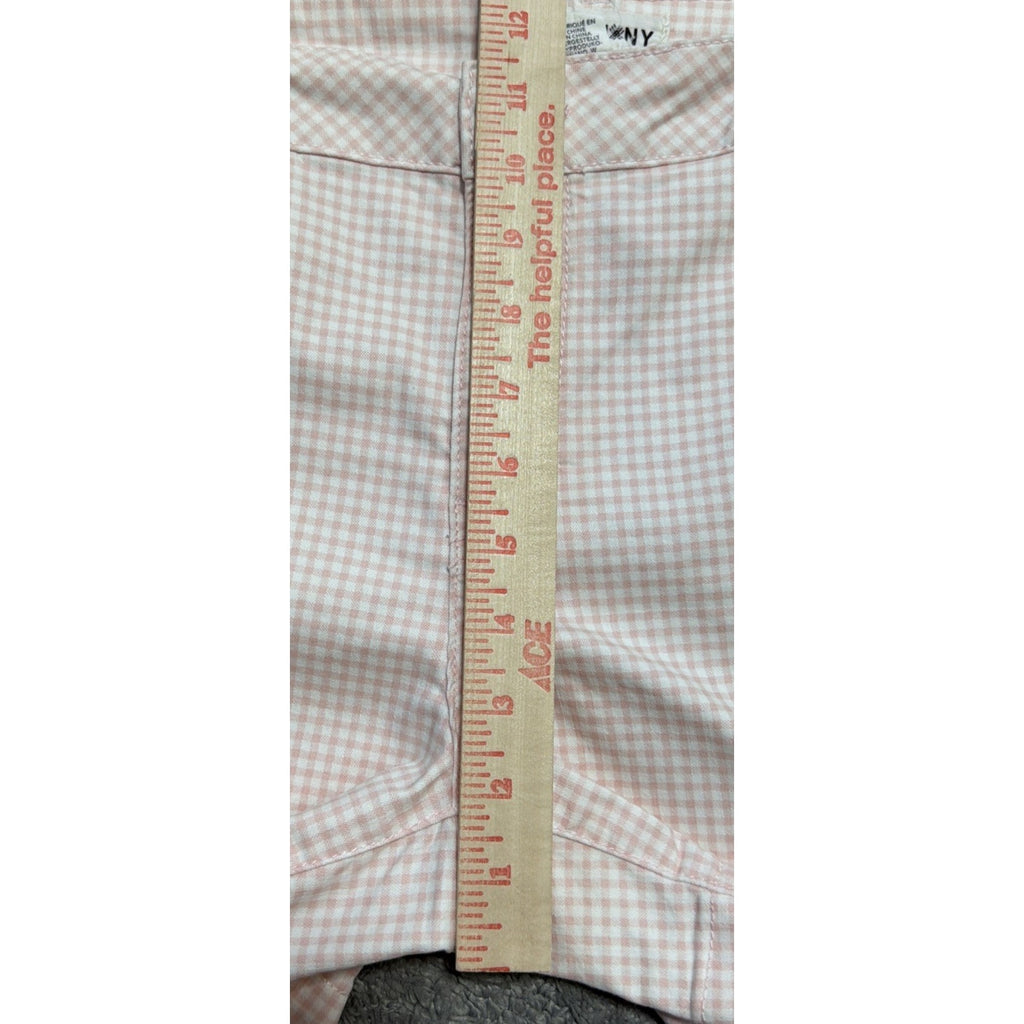 Womens Artisan NY Pink White Seersucker Shorts Size 12