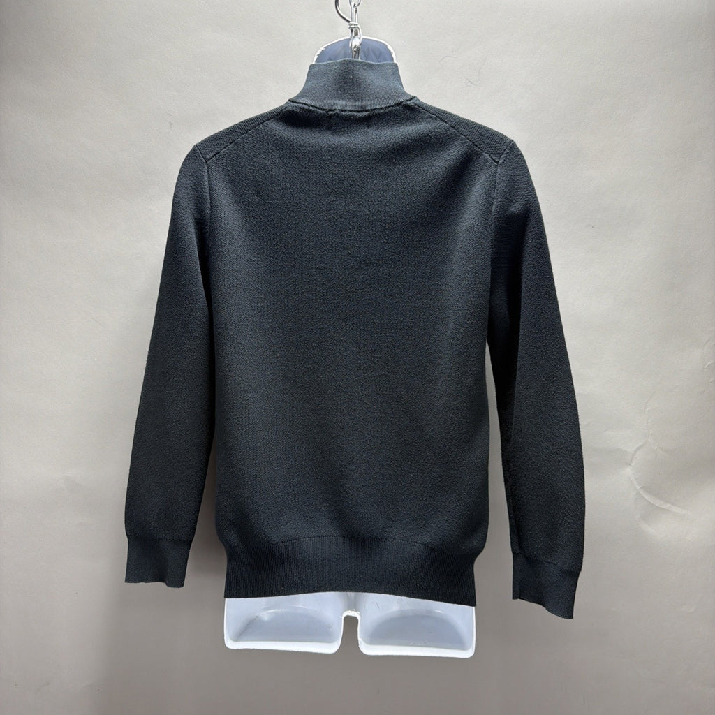 Ralph Lauren Polo Men’s Cotton Mesh Knit 1/4 Zip Sweater Black M