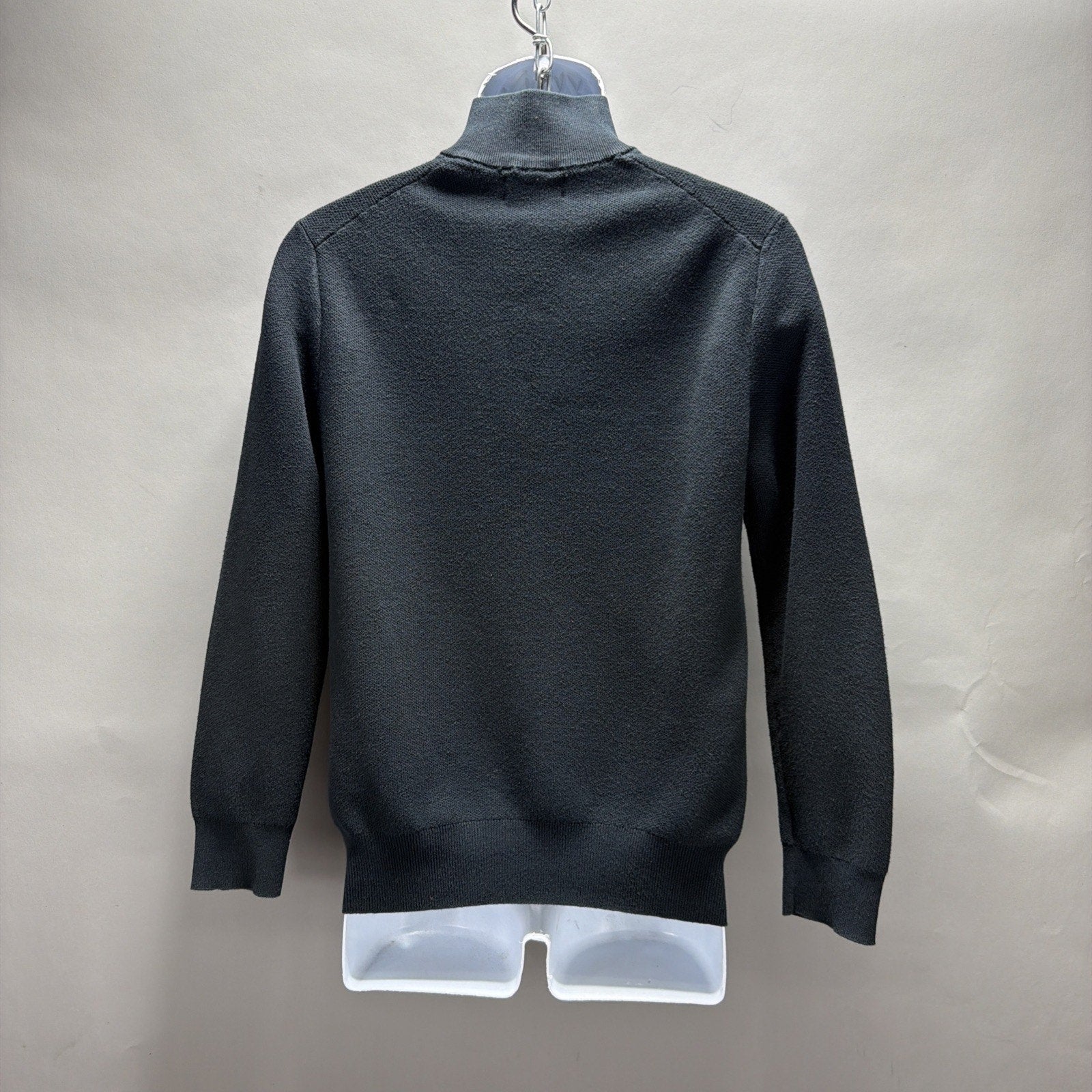 Ralph Lauren Polo Men’s Cotton Mesh Knit 1/4 Zip Sweater Black M