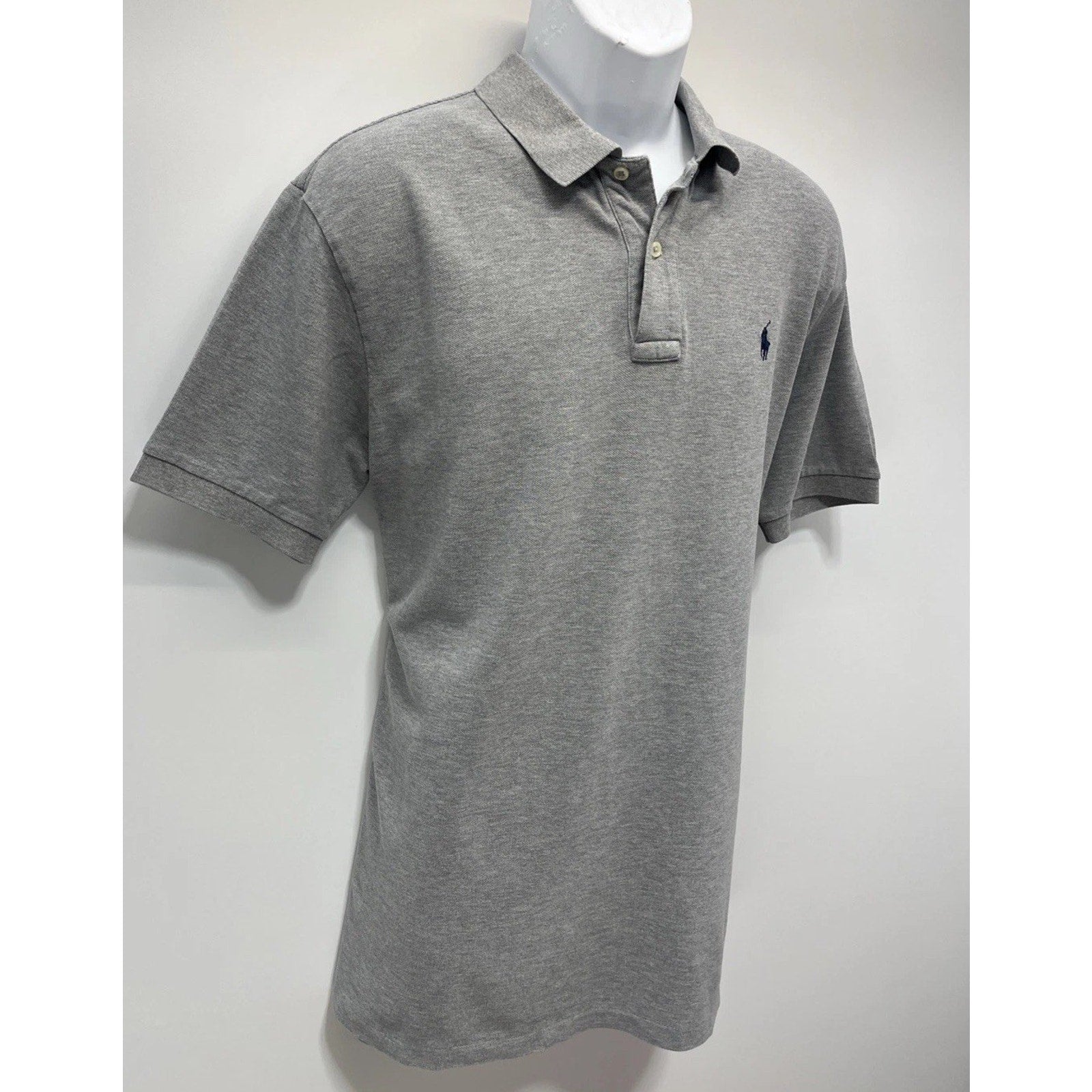 Ralph Lauren Mens Polo Shirt XL Gray Golf Tennis Pony XL