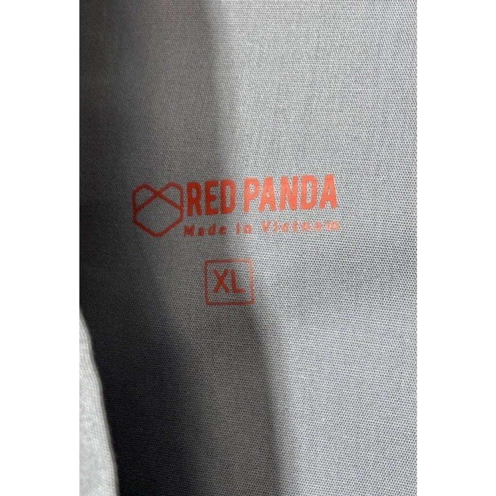 NWT Red Panda Size XL Pullon Scrubs Pants Gray Elastic Waist Tie Waist