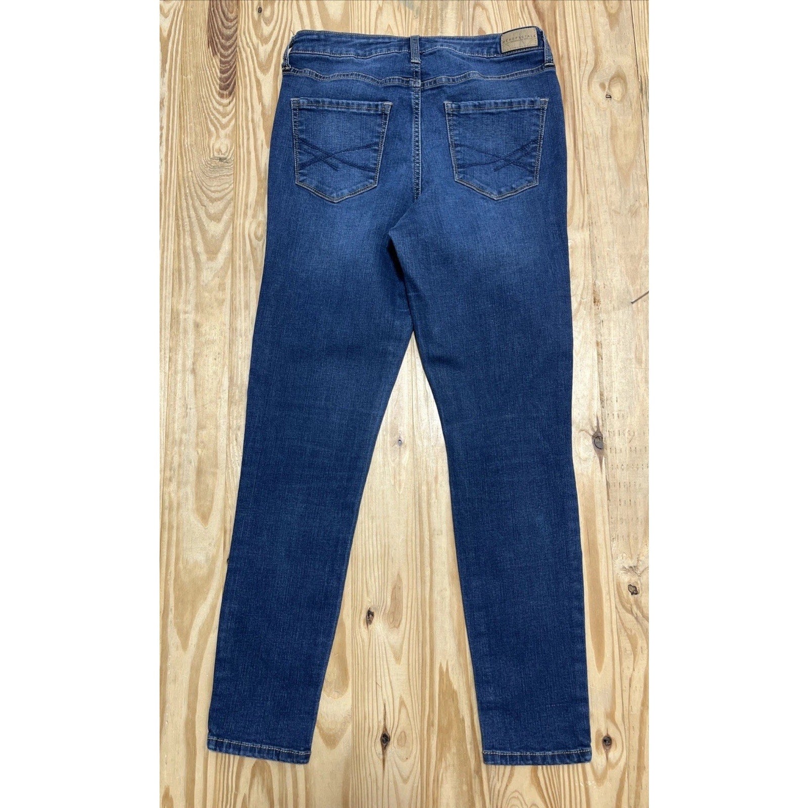 Aeropostale Women's Size 8 Distressed High Waisted Ankle Jegging Jeans Stretch