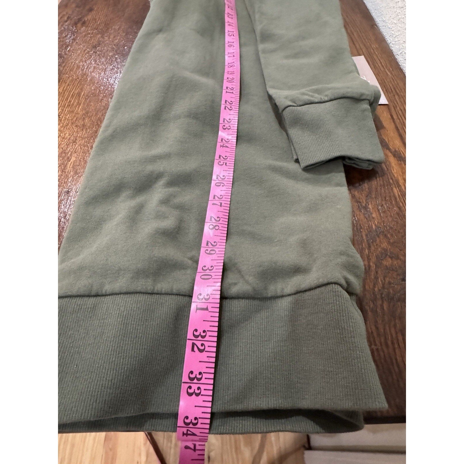 WVN For You Wilder Dress Small Thyme Green Organic Cotton Mock Neck NWT