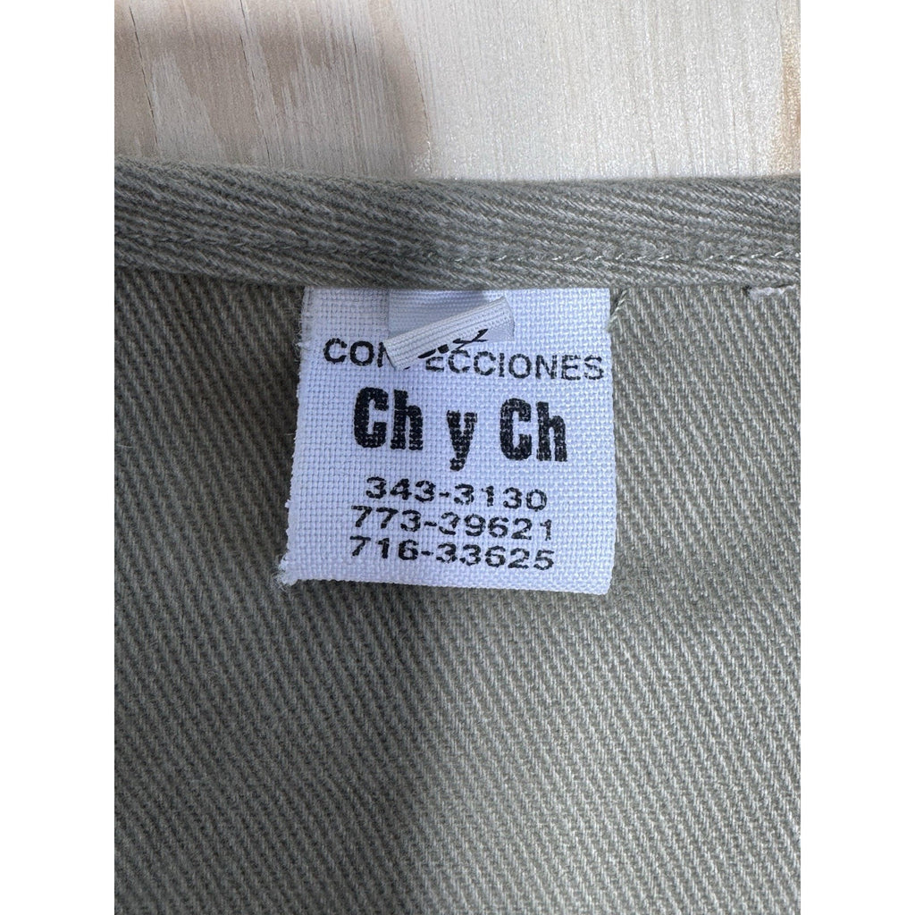 Vintage Shooting Fishing Vest Mens 1X Khaki Mesh Utility Full Zip Multi Pocket