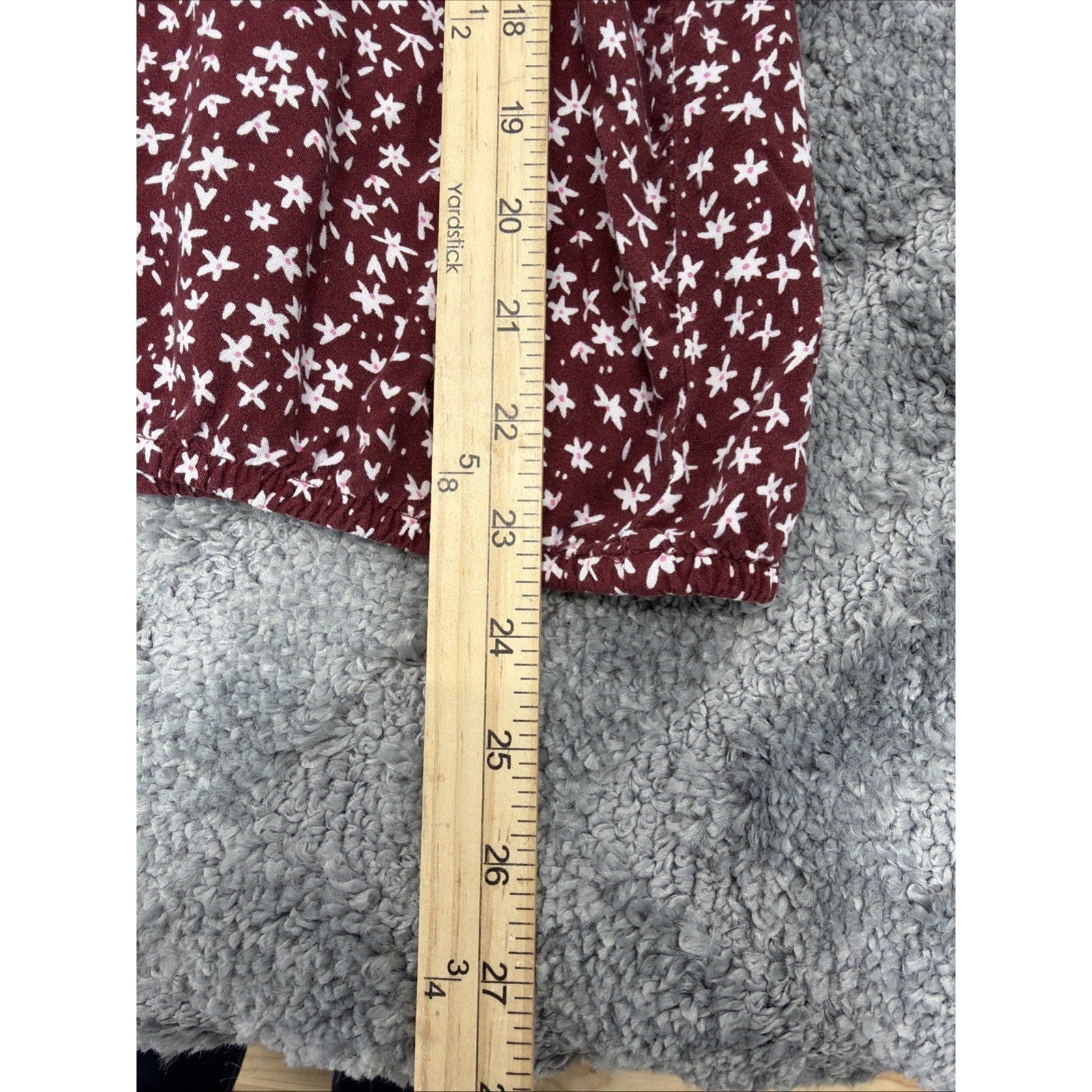 Thereabouts Womens Floral Pring Big Girl balloon sleeve Top Size 3XL 22.5