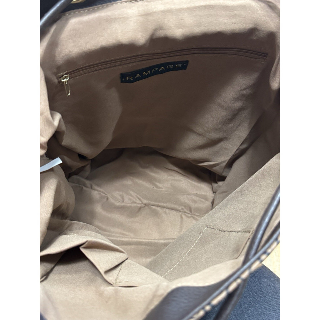 Rampage Womens Signature Brown Backpack / Purse