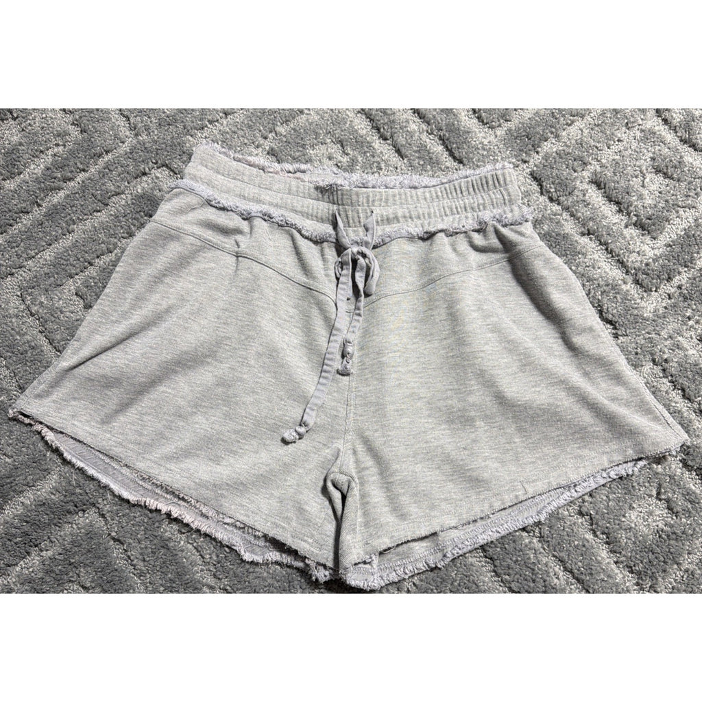 Flawless Brand Raw Hem Gym Leisure Casual High Rise Shorts Size Large Gray