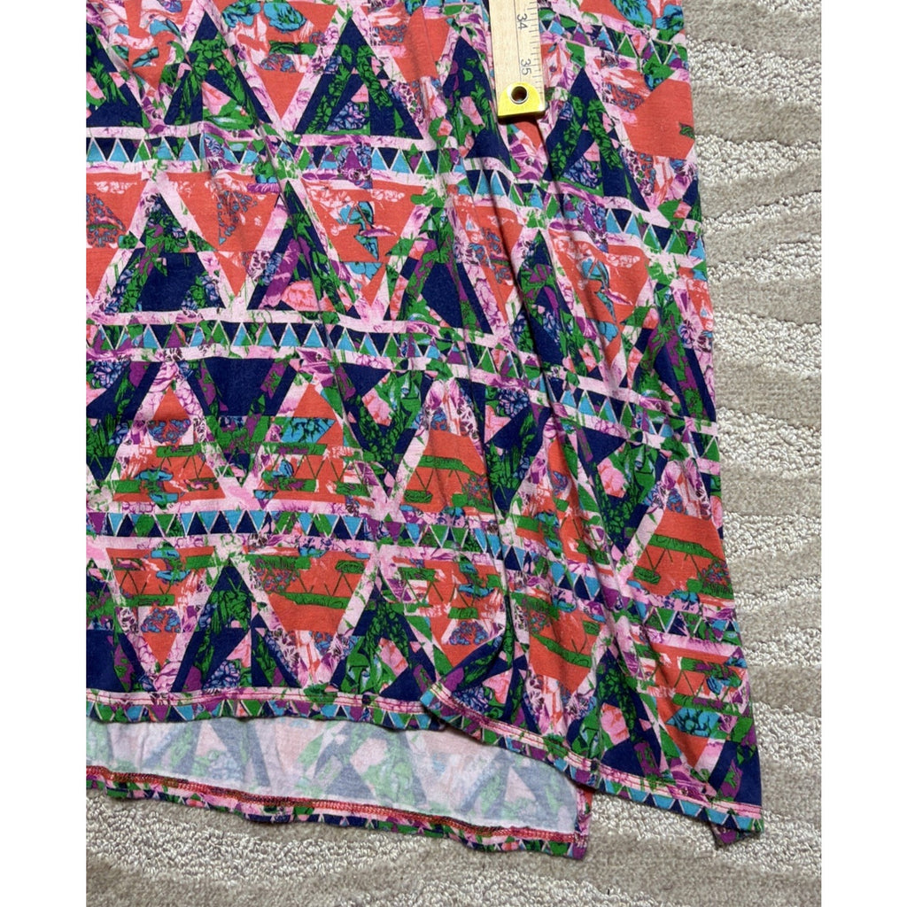 women's Ambar Aztec Midi Dress Size Slits Crotchet Back Stretch Size Small