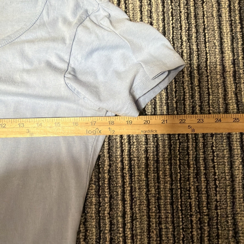 West Loop T-Shirt Top Womens XL Blue Short Sleeve Scoop Neck Everyday Wear