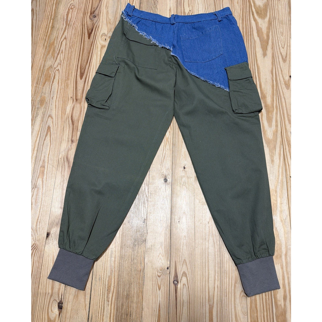 Jogger Mens Size 36 Ripstop Textured Pathwork Cargo Pants