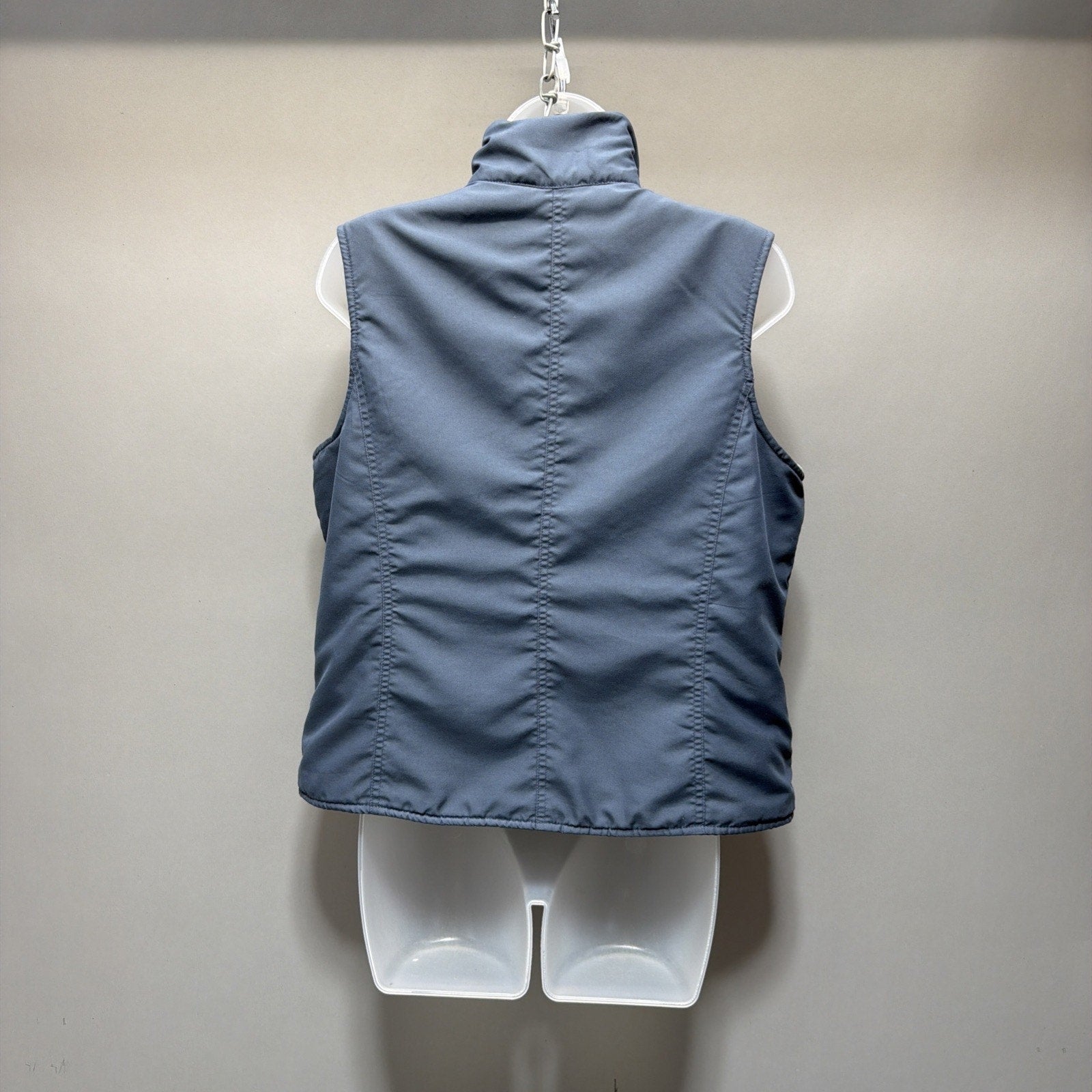 Sonoma Vest Women's Size Medium Blue Full Zip Sherpa Fleece