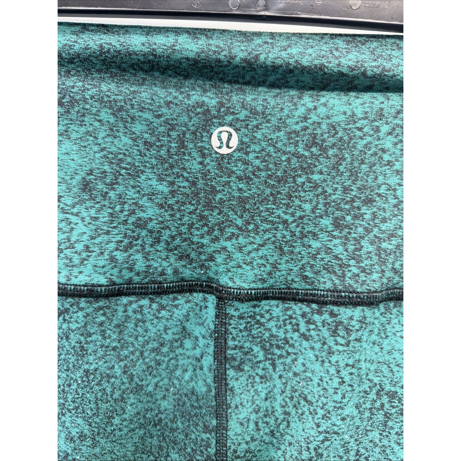 Lululemon Wunder Under Lux Green Speckled High Rise Leggings Size 6 23”