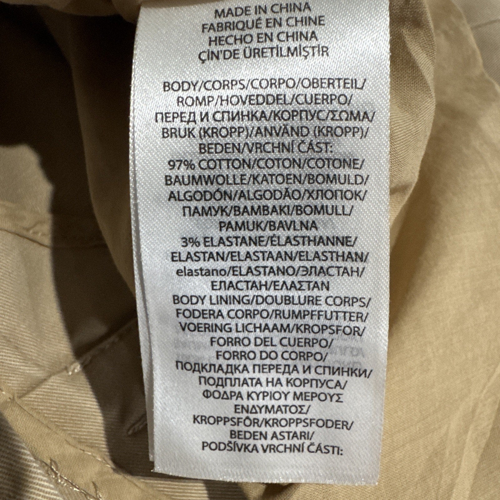 Ralph Lauren Black Label 1 Button Beige Cotton Blend Blazer Women’s Size 4