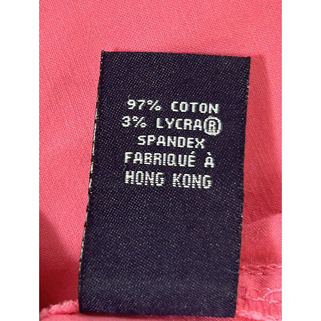 BARBIE STYLE! Jones New York SIGNATURE PINK denim jacket waist coat women Sz.M.