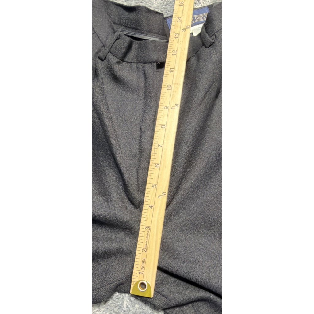 Vtg Herman Geist Woman's Sz 6 Pants 100% Wool Flat Front Lined Zip Pockets 27x30