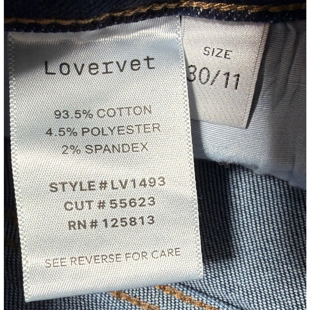 Lovervet By Vervet Jeans Women’s 30/11 Bootcut Distressed NWT Stretch