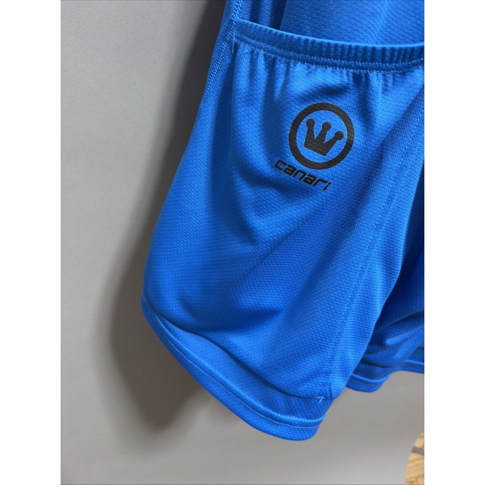 CANARI San Diego Cycling Jersey Bicycle Bike SHIRT Blue Zip XXL Usa Made Pockets