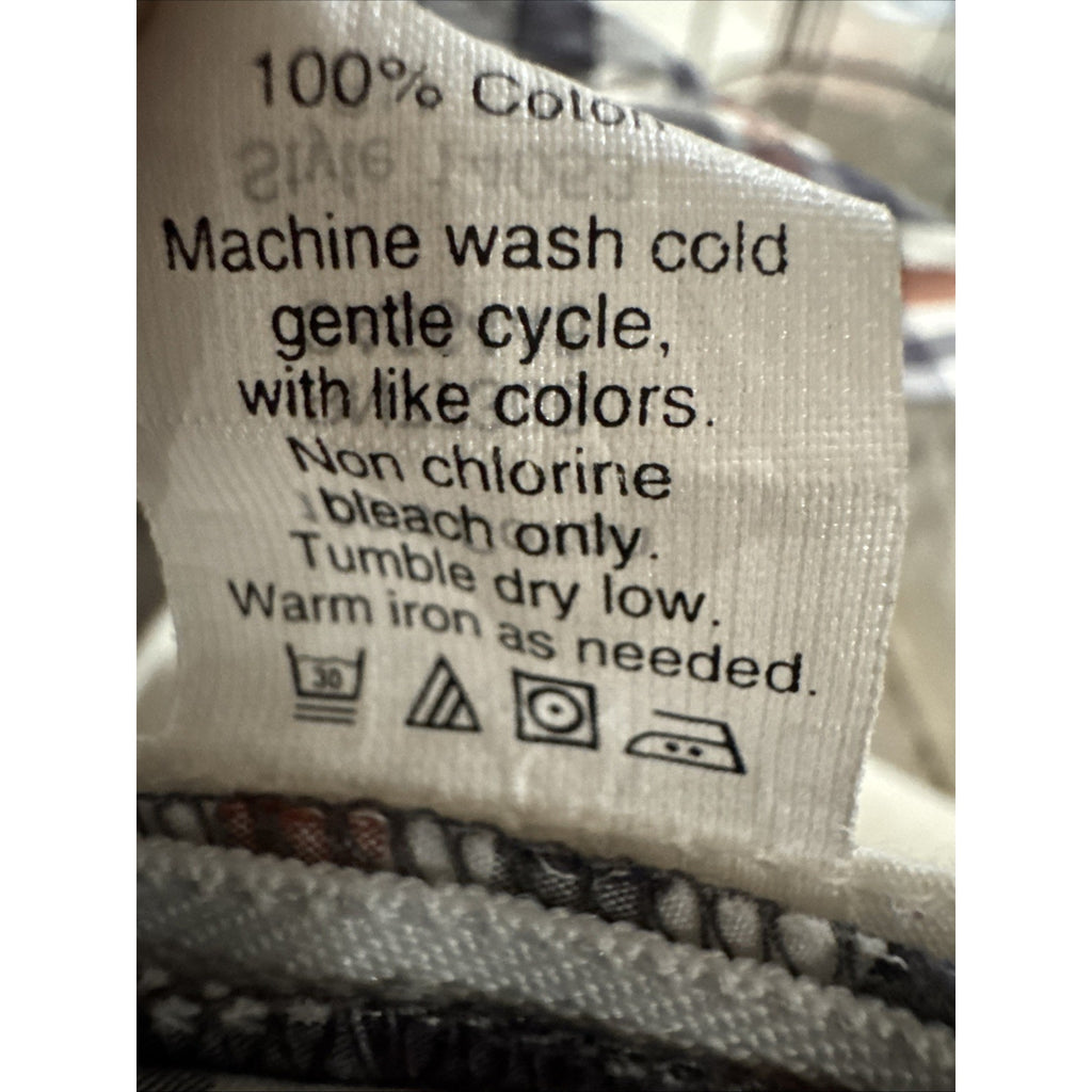 J. Crew Mens Knee Length Shorts Sz 31 Plaid Flat Front Zip Fly Midrise