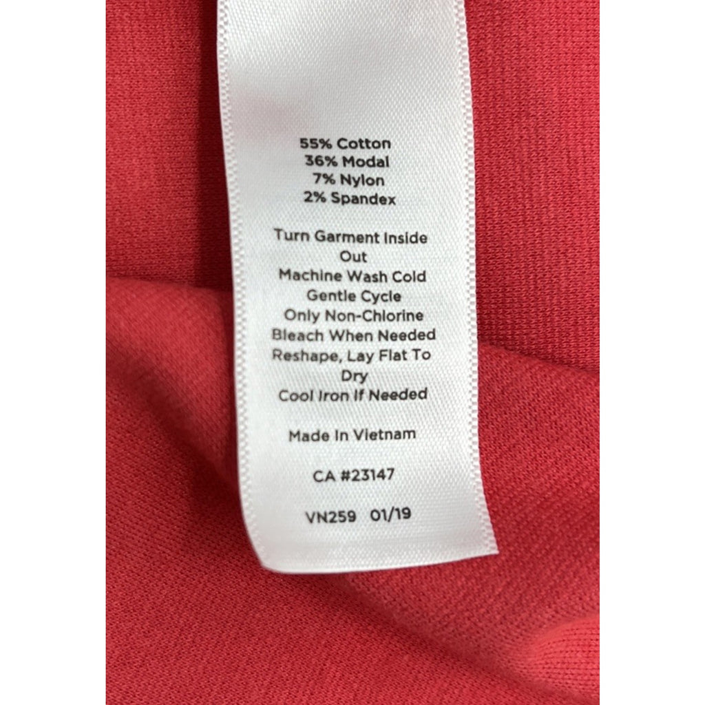 Talbots Sabrina Ponte Shell Cowl Neck Sleeveless Top Size XS Pink