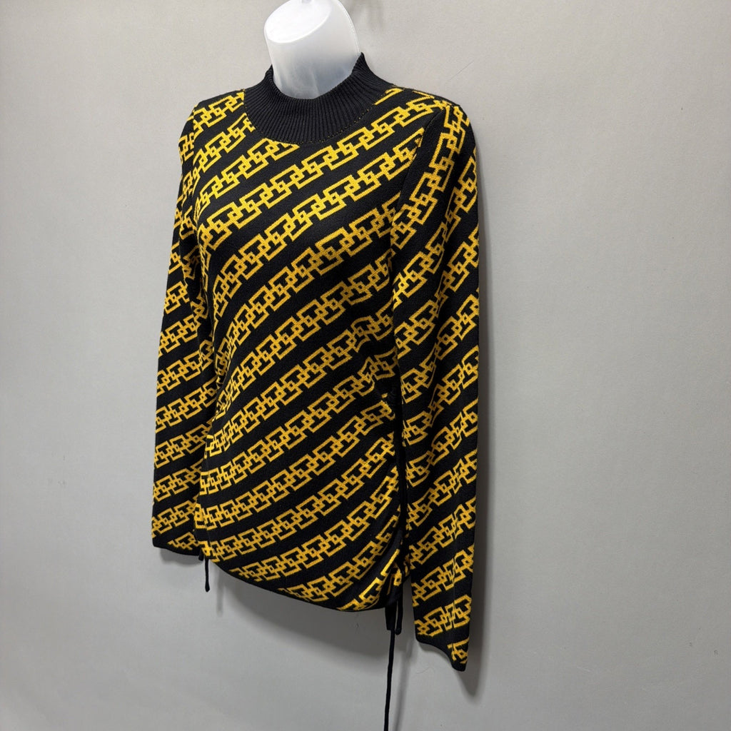 Jolie & Joy Designer Super Soft Tie Side High Neck Sweater Womens Size L