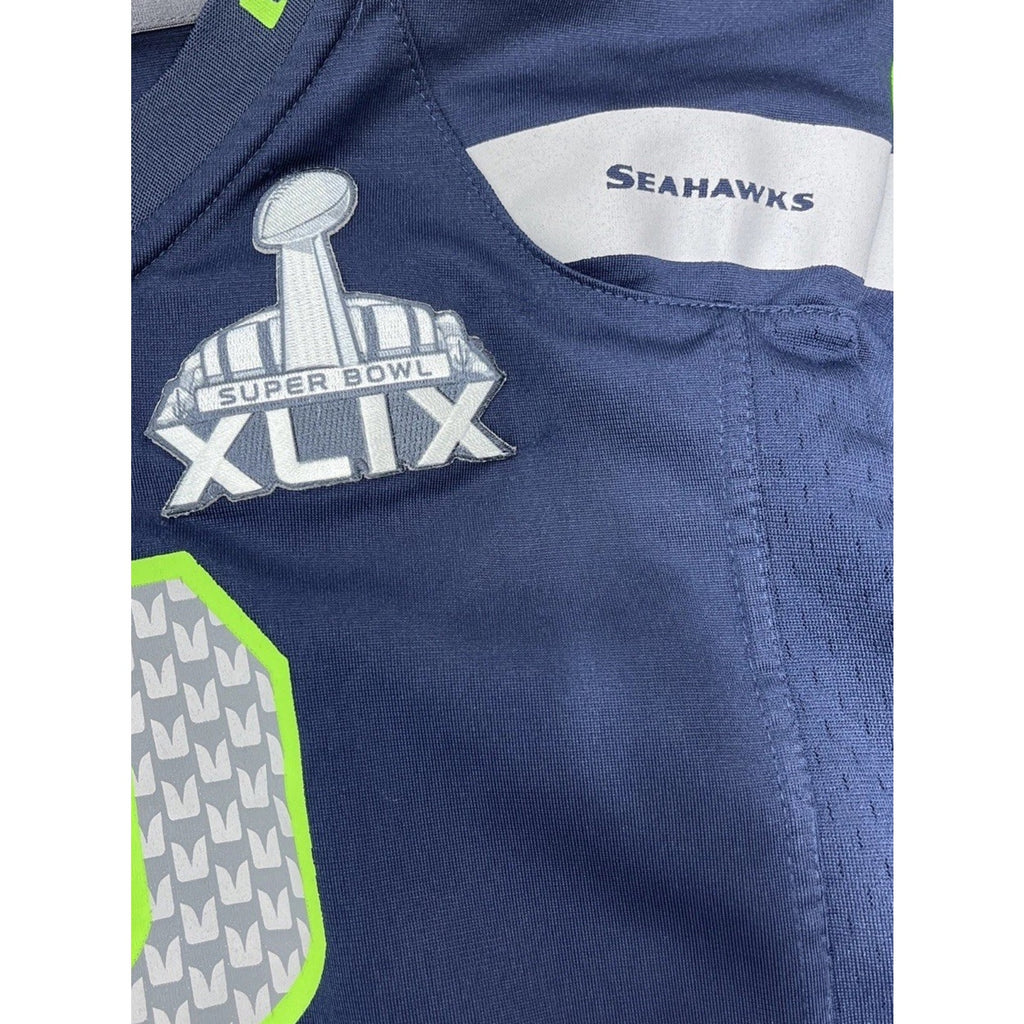 Russell Wilson #3 Seattle Seahawks Super Bowl NFL Nike On Field Jersey Youth M