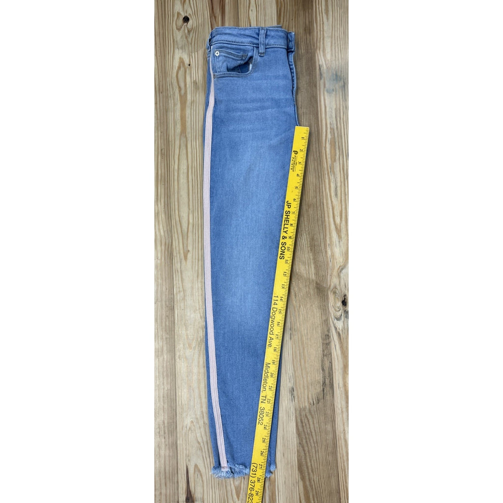 DL1961 Chloe Skinny Marina Jeans, Pink Stripe, girls 16, Adjustable 26x27